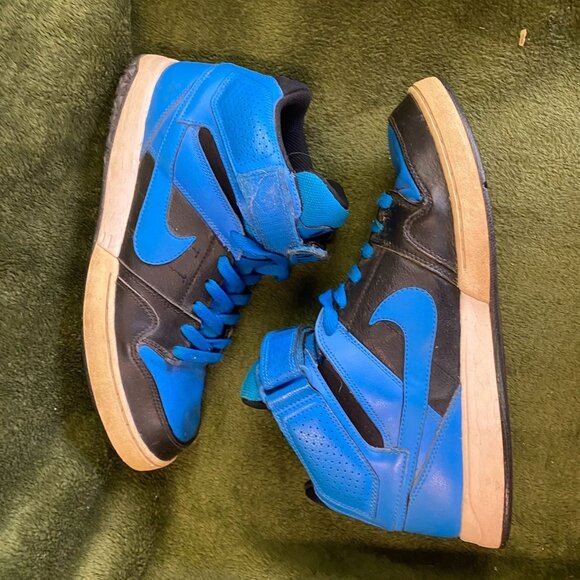 Nike Mens Zoom Morgan 2 Sneakers 10.5 Blue High Top Basketball Shoes 407360-044 - Picture 8 of 10